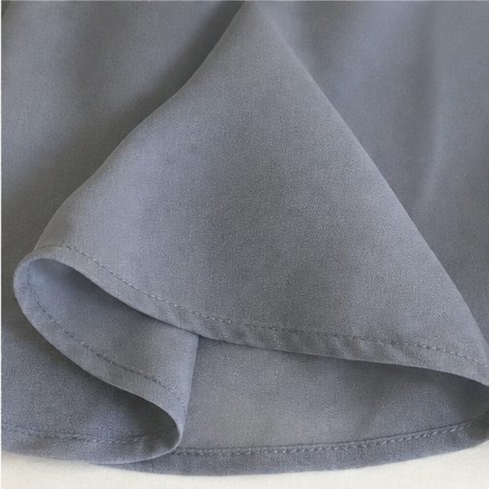 Gray Button Blouse - Picture 6 of 6